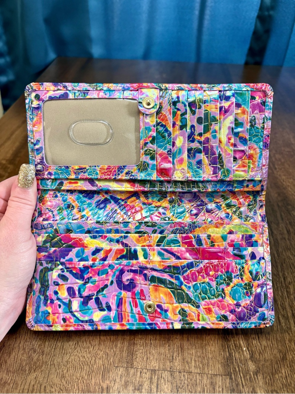 **SOLD**Brahmin NWOT Ady - Rainbow Reef - Iridescent - Holographic - FRONT EYE - Picture 12 of 13
